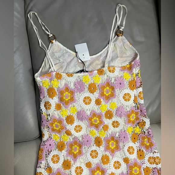 Zara Women’s Crochet Floral Midi Dress (Vogue’s Choice) - Size M - Picture 11 of 14